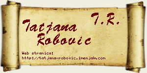 Tatjana Robović vizit kartica